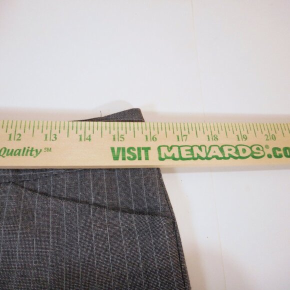 Express Design Studio Editor Women’s Sz 6 Dress Pants Gray Pinstripe Office - Picture 6 of 11